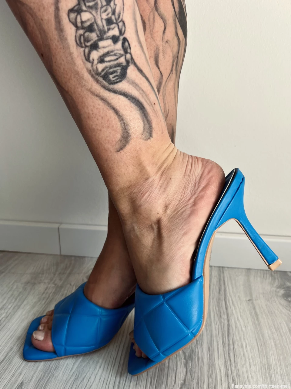Sommer Heels Slipper Babyblau