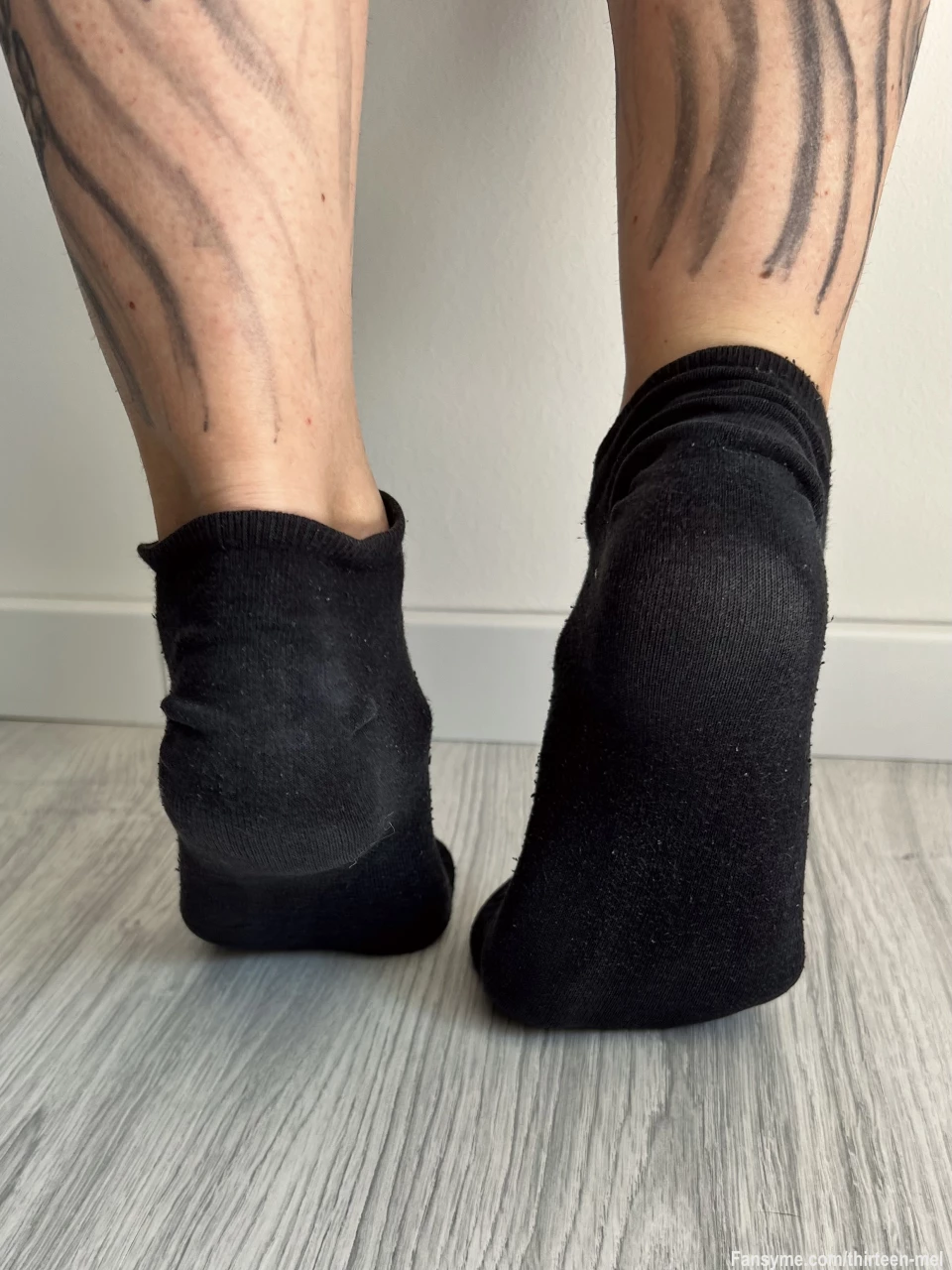 Schwarze süße Socken