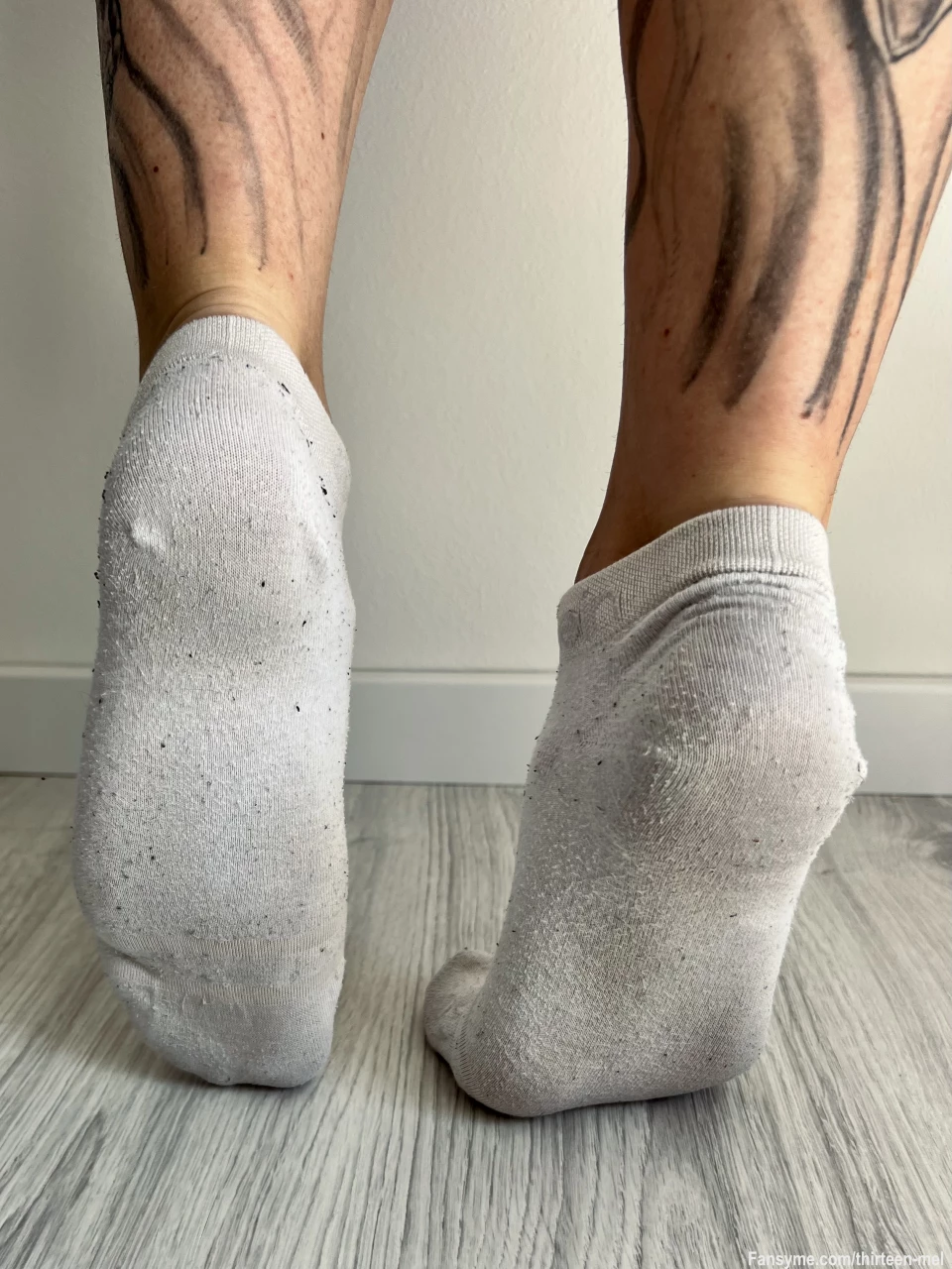 Weiße süße Socken